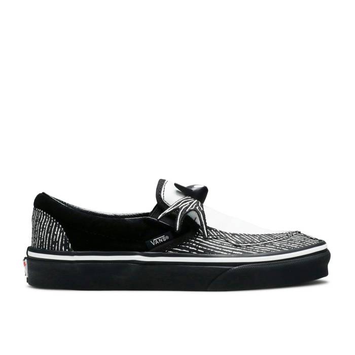 ヴァンズ Vans 【 The Nightmare Before Christmas X Classic Slip-On \u0027Jack Skellington Bowtie\u0027 Men Black/White 】 悪夢 クリスマス 古典派音楽 slip-on スリッポン メンズ 黒いこと 黒いこと 白いこと 白いこと