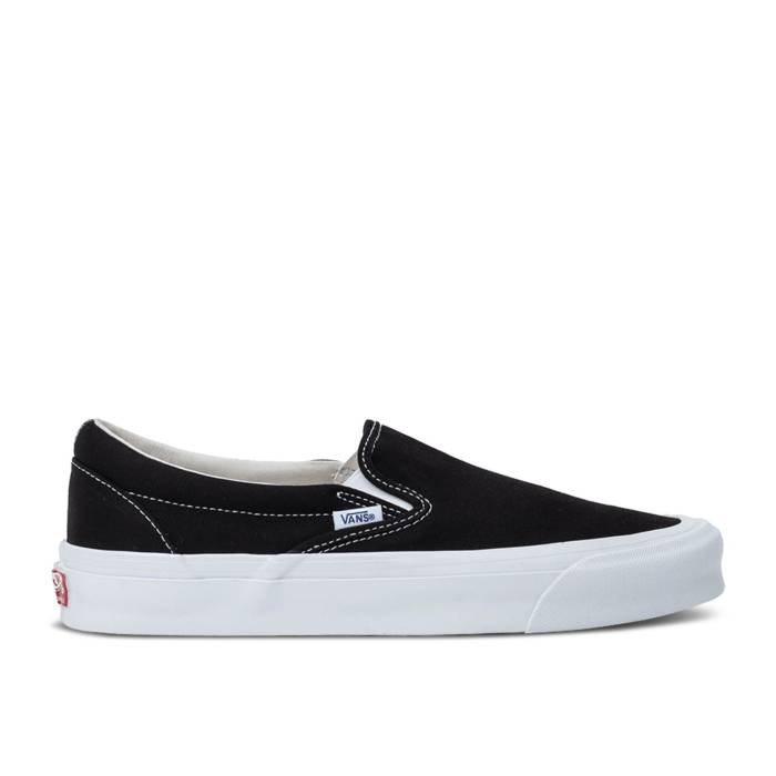 ヴァンズ Vans 【 Og Classic Slip-On Lx Black Men Black/True White 】 クラシック slip-on スリッポン メンズ 黒色 ブラック 白色 ホワイト