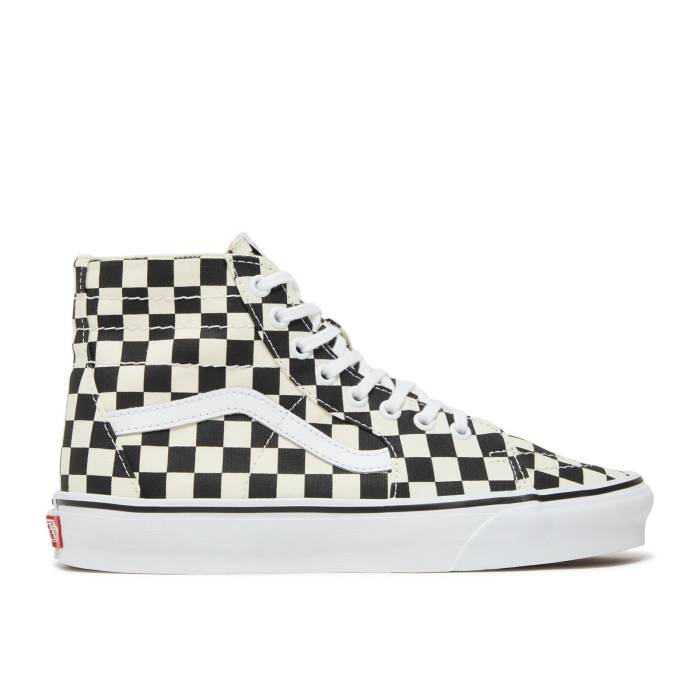 ヴァンズ Vans 【 Sk8-Hi Tapered \u0027Checkerboard - Black\u0027 Men Black/True White 】 滑るご機嫌 メンズ 黒いこと 黒いこと 白いこと 白いこと