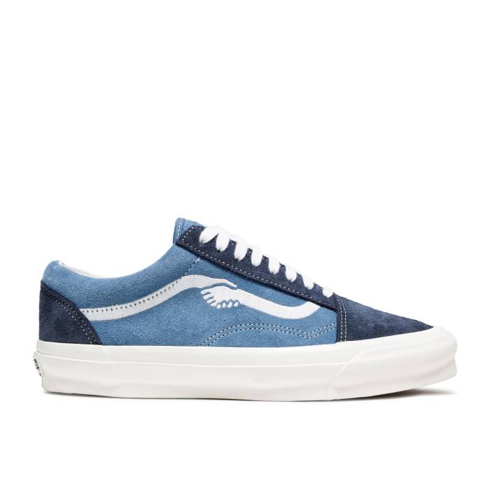 ヴァンズ Vans 【 Notre X Vault Og Old Skool Lx \u0027Blue\u0027 Men Parisian Night/Marshmellow 】 雄捩子 メンズ ナイト爵