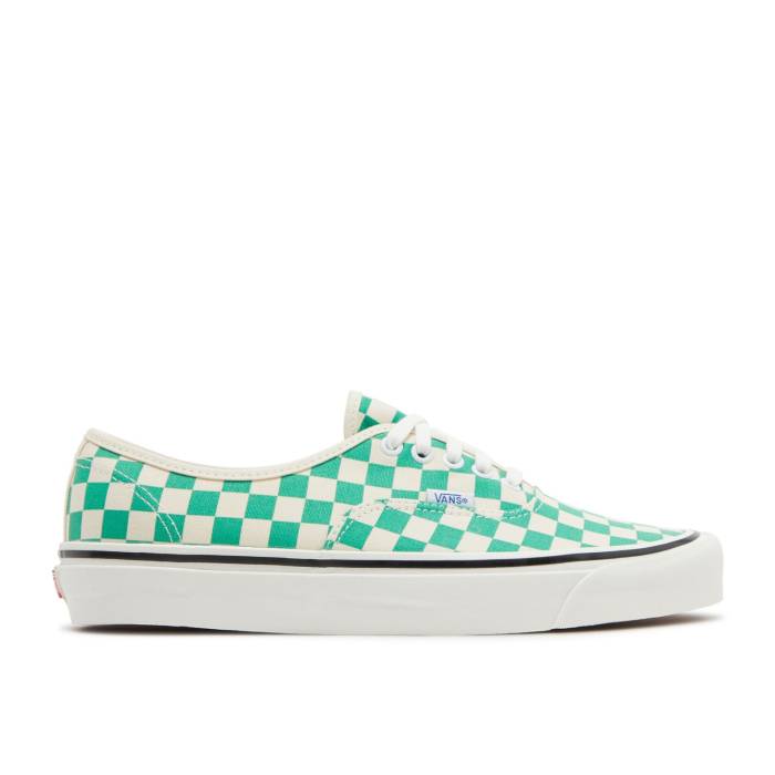 ヴァンズ Vans 【 Authentic 44 Dx Anaheim Factory - Emerald Checker Men Og Emerald/True White 】 オーセンティック ファクトリー メンズ 白色 ホワイト