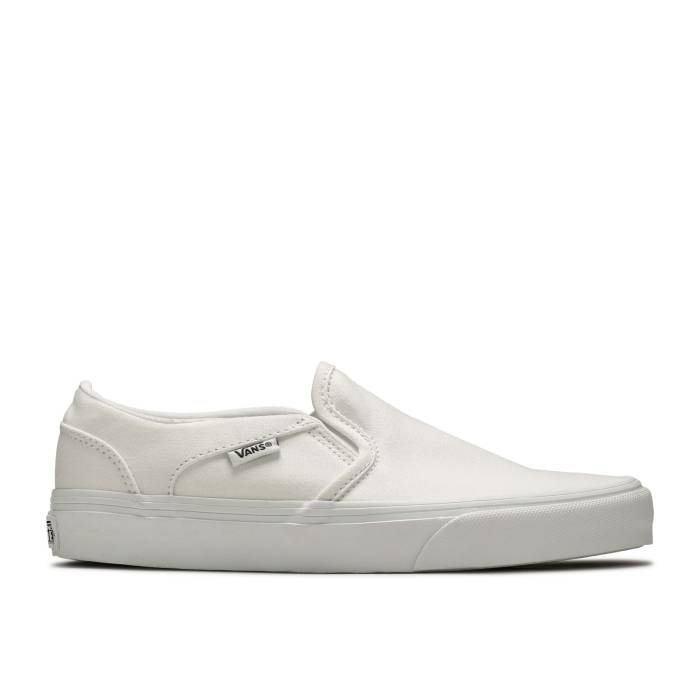 ヴァンズ Vans 【 Wmns Asher \u0027White Canvas\u0027 Women True White/True White 】 レディース 白いこと 白いこと