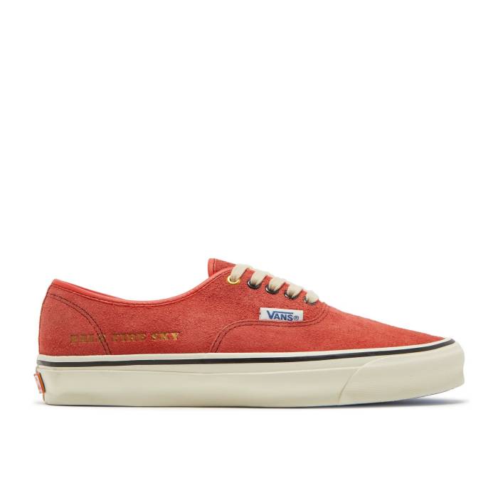 ヴァンズ Vans 【 Julian Klincewicz X Vault Og Authentic Sp Lx 'Pale Fire Sky - Cherry Tomato' Men Hairy Suede/Cherry Tomato 】 ボルト オーセンティック ファイア スカイ メンズ スエード・スウェード｜スニケス