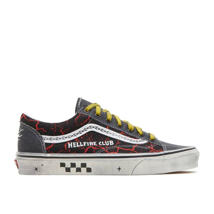 ヴァンズ Vans 【 Stranger Things X Style 36 'Hellfire Club' Men Black/Red 】 メンズ 黒色 ブラック Red 赤・レッド
