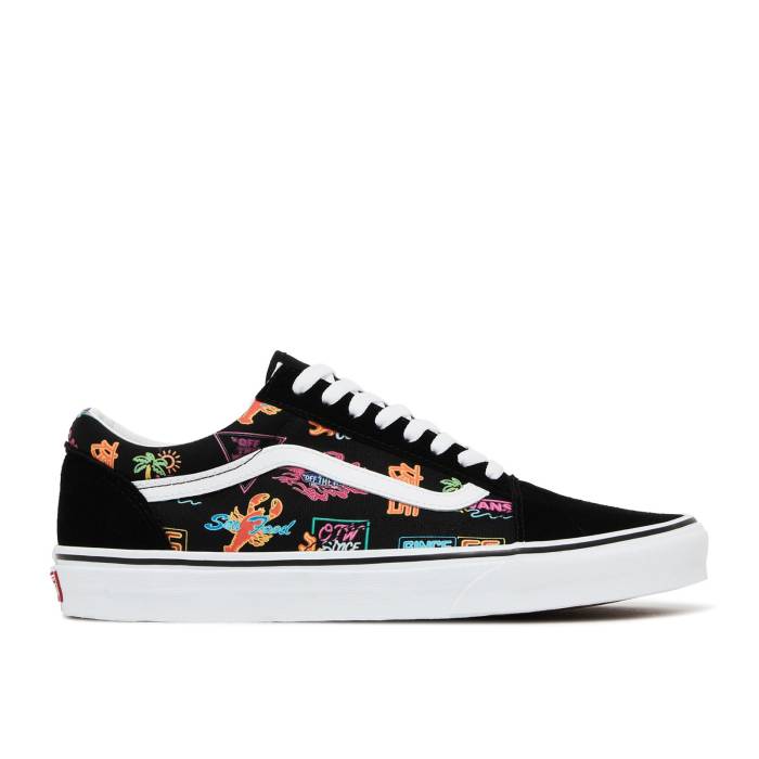 ヴァンズ Vans 【 Old Skool \u0027 Market\u0027 Men Black/Neon 】 メンズ 黒いこと 黒いこと