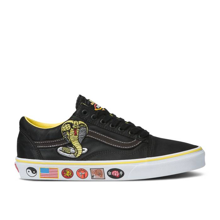 ヴァンズ Vans 【 Cobra Kai X Old Skool \u0027Cobra Kai Dojo\u0027 Men Black/Yellow/White 】 メンズ 黒いこと 黒いこと yellow 黄味がかった・黄色 白いこと 白いこと