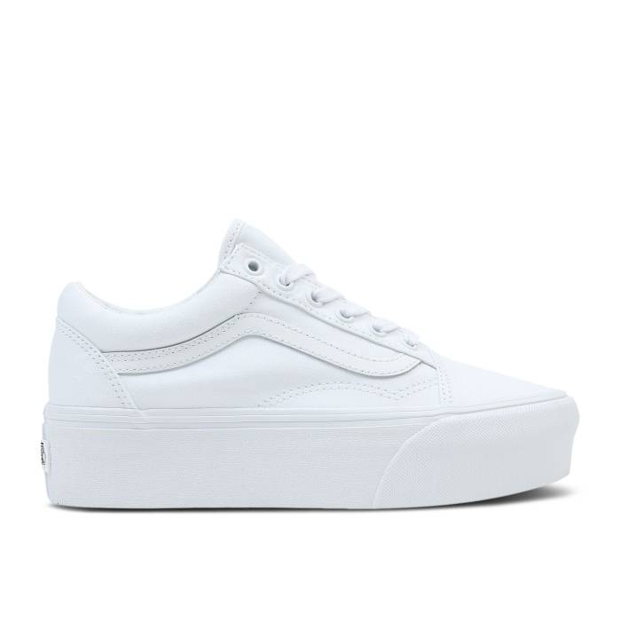 ヴァンズ Vans 【 Old Skool Stackform \u0027True White\u0027 Men True White 】 メンズ 白いこと 白いこと