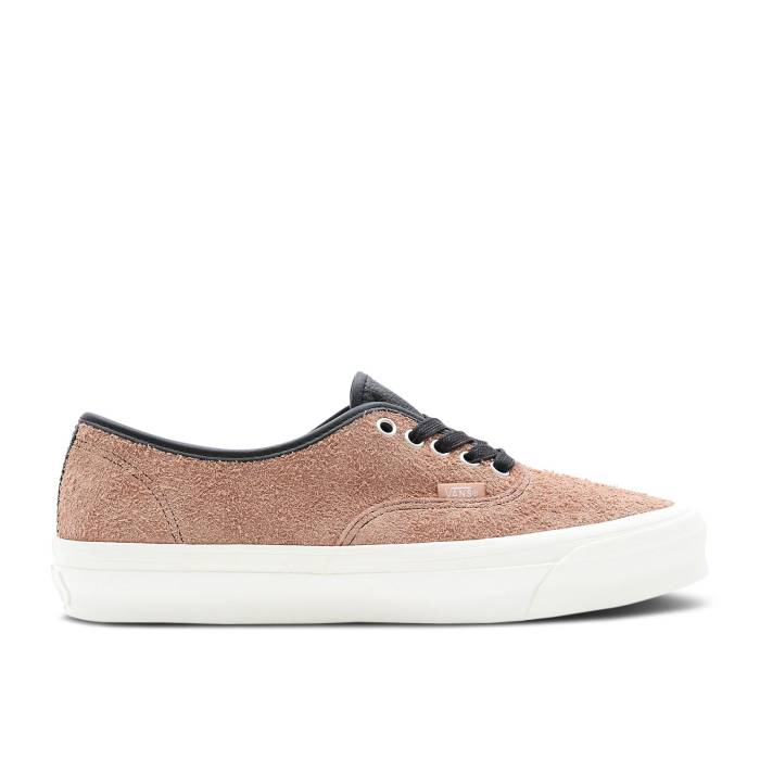 ヴァンズ Vans 【 Og Authentic Lx 'Big Foot Hairy Suede - Macaroon' Men Macaroon 】 オーセンティック スエード・スウェード メンズ｜スニケス