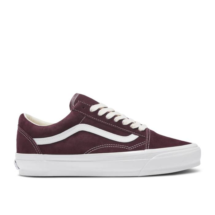 ヴァンズ Vans 【 Premium Old Skool 36 \u0027Port Royale Burgundy\u0027 Men Port Royale Burgundy 】 Premium 割り増し金 メンズ ぶどう酒色・バーガンディー