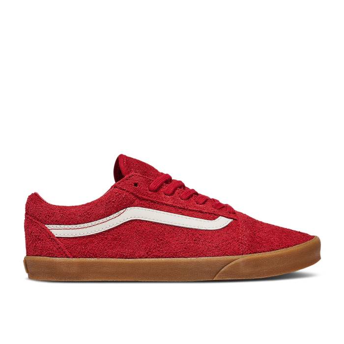 ヴァンズ Vans 【 Old Skool Lowpro \u0027Red Gum\u0027 Men Red/Gum Brown 】 メンズ Red 赤・赤いこと 赤銅色 赤銅色