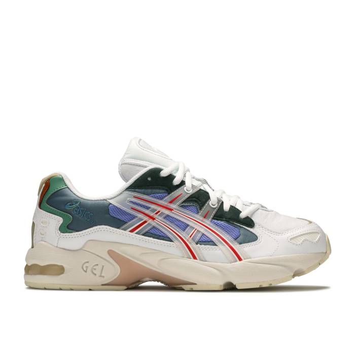 アシックス Asics 【 Hypebeast X Gel Kayano 5 Meadow Men White/Speed Red 】 メンズ 白色 ホワイト Speed スピード Red 赤・レッド