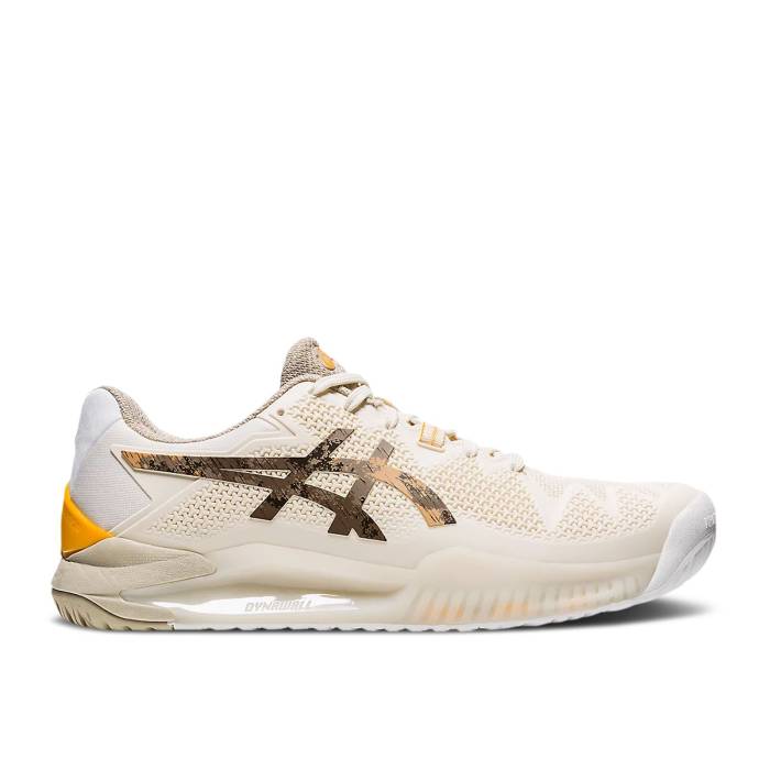 アシックス Asics 【 Gel Resolution 8 Le 'Earth Day' Men Cream/Putty 】 メンズ クリーム
