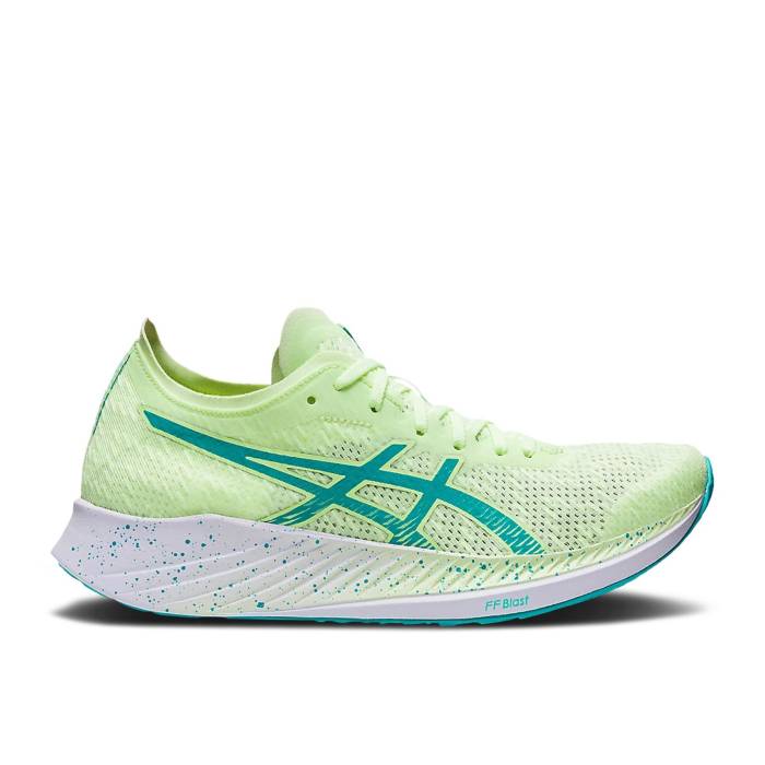 アシックス Asics 【 Wmns Magic Speed \u0027Illuminate Yellow Sea Glass\u0027 Women Illuminate Yellow/Sea Glass 】 神通力 Speed 素早さ yellow 黄味がかった・黄色 レディース yellow 黄味がかった・黄色