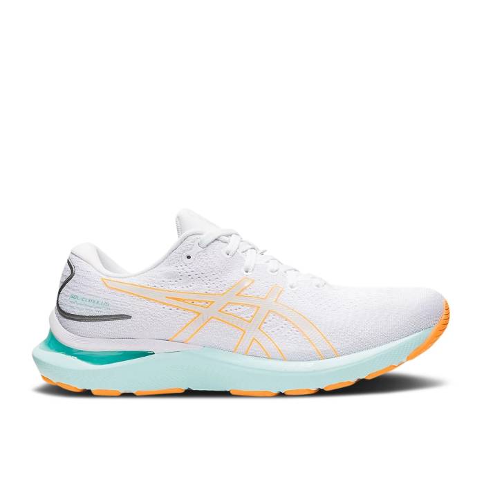 アシックス Asics 【 Wmns Gel Cumulus 24 'White Orange Pop' Women White/Orange Pop 】 orange 橙・オレンジ レディース 白色 ホワイト orange 橙・オレンジ|スニケス