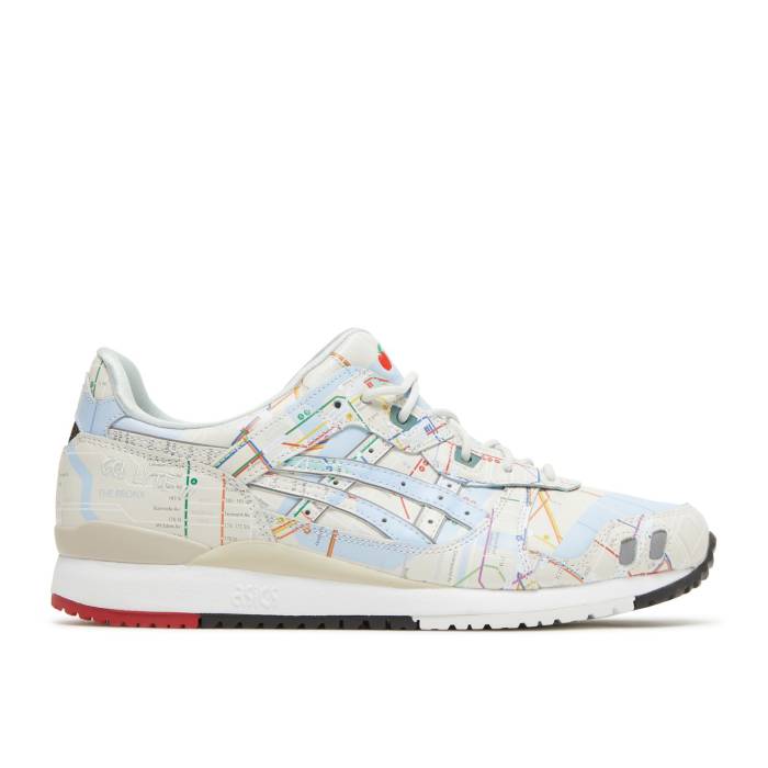 アシックス Asics 【 Atmos X Gel Lyte 3 Og \u0027Nyc Subway\u0027 Men Birch/Pure Silver 】 メンズ 純然たる Silver しろがね色・しろがね色