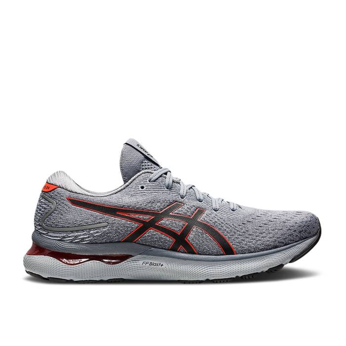 アシックス Asics 【 Gel Nimbus 24 'Sheet Rock Cherry Tomato' Men Sheet Rock/Cherry Tomato 】 メンズ