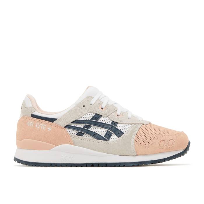 アシックス Asics 【 Gel Lyte 3 Og \u0027Colored Toe Pack - Bakedpink\u0027 Men Bakedpink/French Blue 】 メンズ 青碧 青色 靴-メンズ靴-スニーカー
