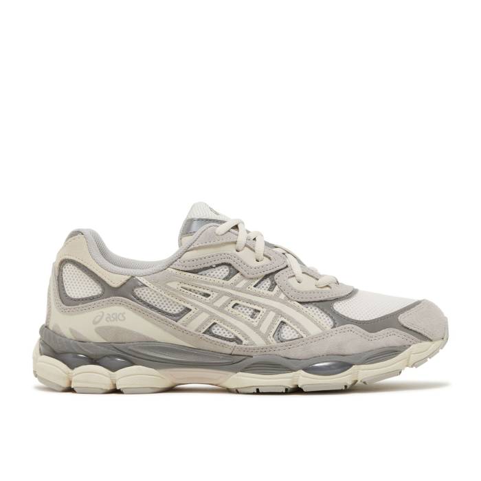 アシックス Asics 【 Gel Nyc \u0027Cream Oyster Grey\u0027 Men Cream/Oyster Grey 】 メンズ 皮膚軟化剤 薄墨色 薄墨色
