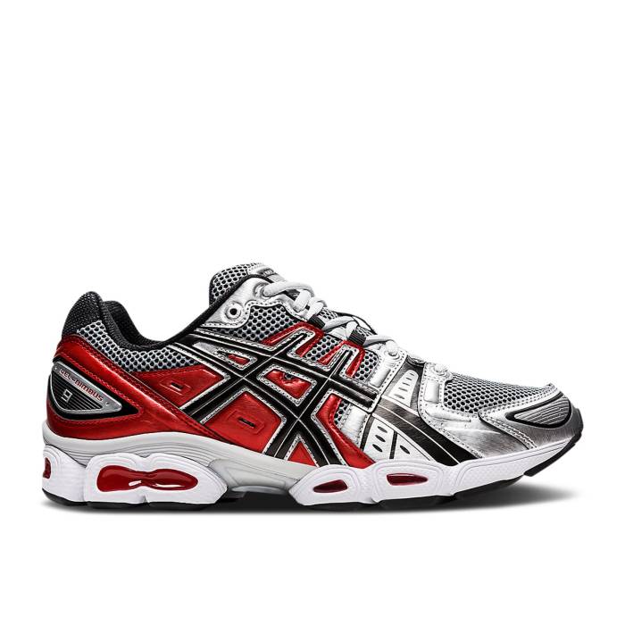 アシックス Asics 【 Gel Nimbus 9 Pure Silver Classic Red Men Pure Silver/Classic Red 】 Silver 銀色・シルバー クラシック メンズ ピュア Silver 銀色・シルバー クラシック Red 赤・レッド