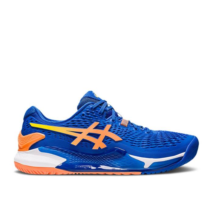 アシックス Asics 【 Gel Resolution 9 'Novak Pack' Men Tuna Blue/Sun Peach 】 メンズ 青色 ブルー