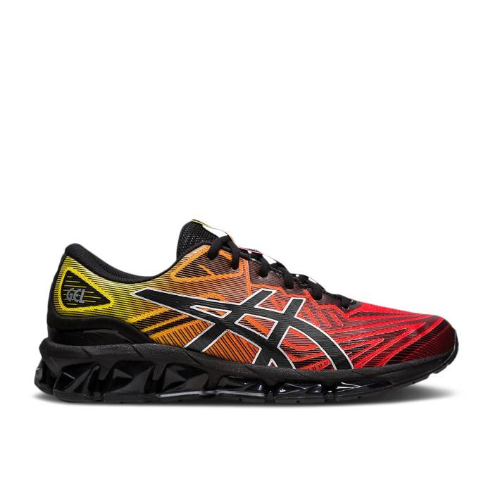 アシックス Asics 【 Gel Quantum 360 7 \u0027Asayake Pack - Black\u0027 Men Black/Cherry Tomato 】 メンズ 黒いこと 黒いこと
