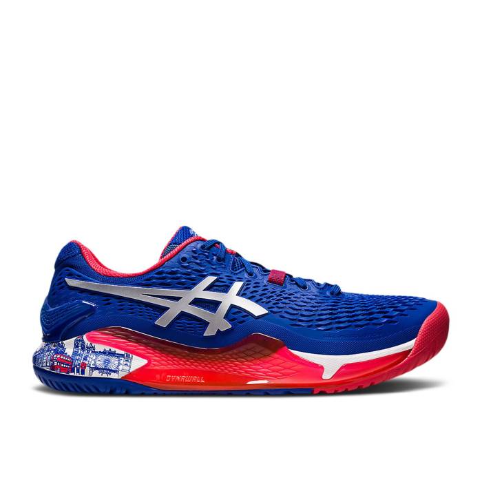 アシックス Asics 【 Gel Resolution 9 Limited Edition \u0027London\u0027 Men Blue/Pure Silver 】 メンズ 青み 青色 純然たる Silver しろがね色・しろがね色
