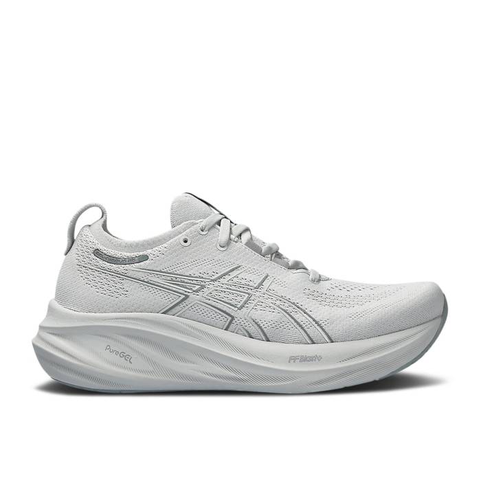 アシックス Asics 【 Gel Nimbus 26 \u0027Concrete Pure Silver\u0027 Men Concrete/Pure Silver 】 純一無雑 メンズ 純一無雑 Silver しろがね色・しろがね色