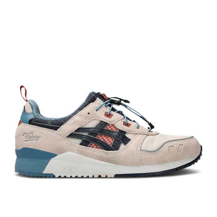 アシックス Asics 【 Keboz X Mita X Gel Lyte 3 Og \u0027Taito\u0027 Men Almond Peach/Navy 】 メンズ 紺色 米国海軍