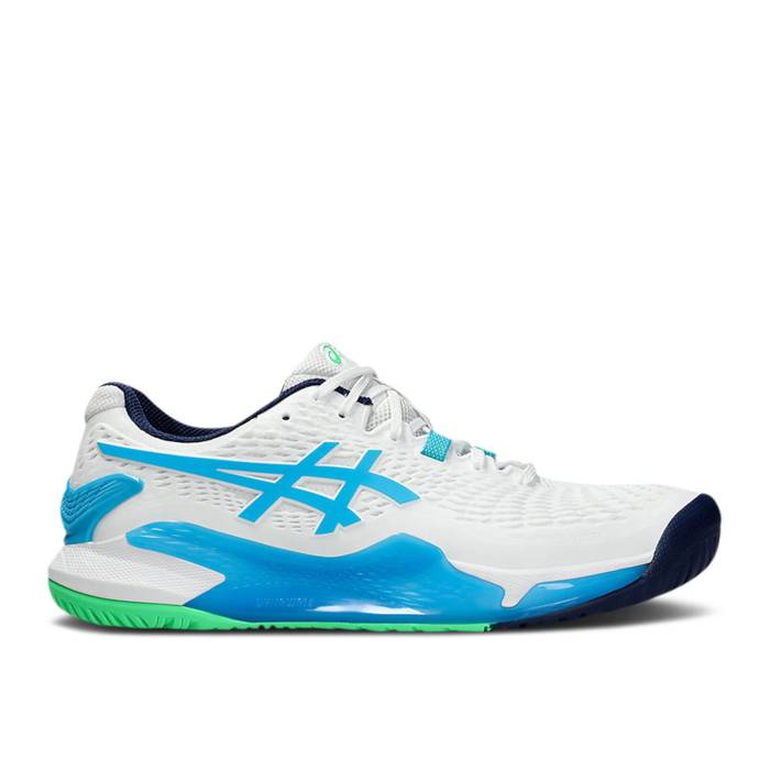 アシックス Asics 【 Gel Resolution 9 Asia Tour Collection Men White/Digital Aqua 】 メンズ 白色 ホワイト アクア