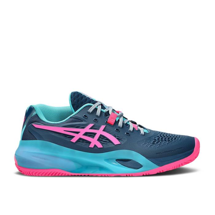 アシックス Asics 【 Gel Resolution X Padel 'Mako Blue Hot Pink' Men Mako Blue/Hot Pink 】 青色 ブルー メンズ 青色 ブルー pink ピンク|スニケス