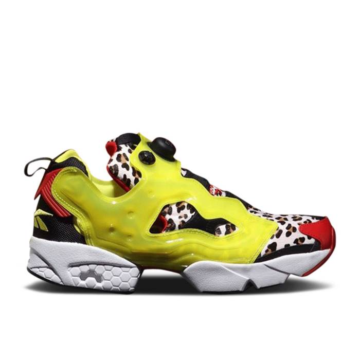 リーボック Reebok 【 Atmos X Instapump Fury Citron Animal Men Citron/Red/White/Black 】 メンズ Red 赤・レッド 白色 ホワイト 黒色 ブラック