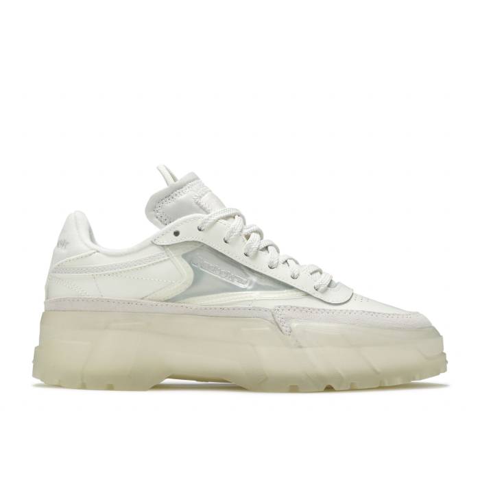 リーボック Reebok 【 Cardi B X Wmns Club C \u0027Chalk\u0027 Women Chalk/Chalk/Clear 】 野球クラブ レディース