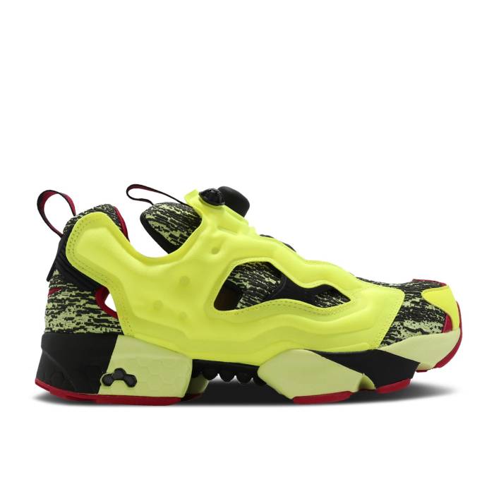 リーボック Reebok 【 Instapump Fury Og 'Glitch' Men Night Black/Yellow Flare/Vector Red 】 メンズ ナイト 黒色 ブラック yellow 黄色・イエロー Red 赤・レッド