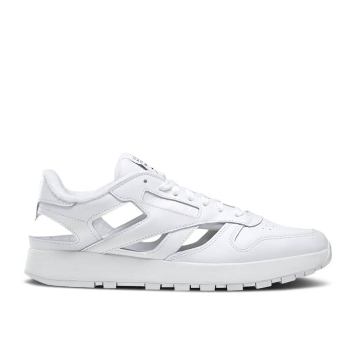リーボック Reebok 【 Maison Margiela X Classic Leather Dq 'Footwear White' Men Footwear White/Black/Footwear White 】 クラシック レザー メンズ 白色 ホワイト 黒色 ブラック｜スニケス