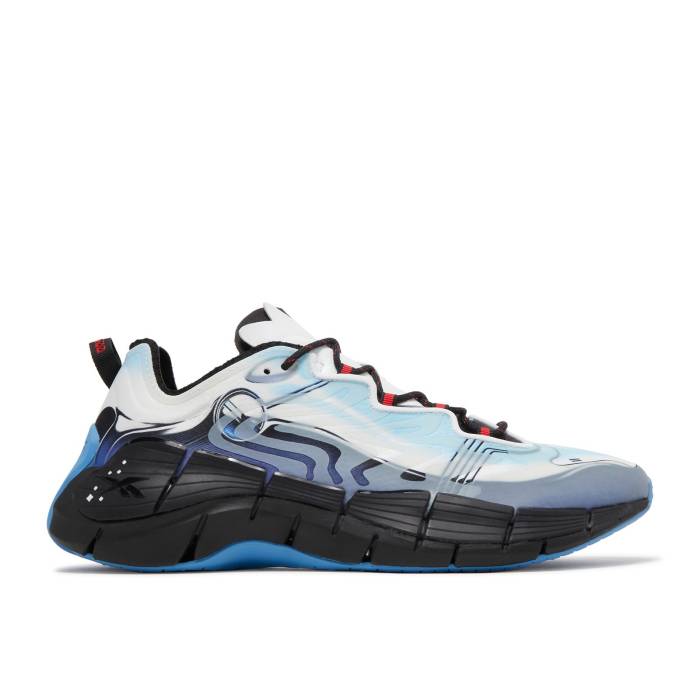 リーボック Reebok 【 Flintstones Meet Jetsons X Zig Kinetica 2 \u0027Rosie\u0027 Men Footwear White/Black/Blue Pearl 】 Zig ジッグ メンズ 白いこと 白いこと 黒いこと 黒いこと 青味 青み パール