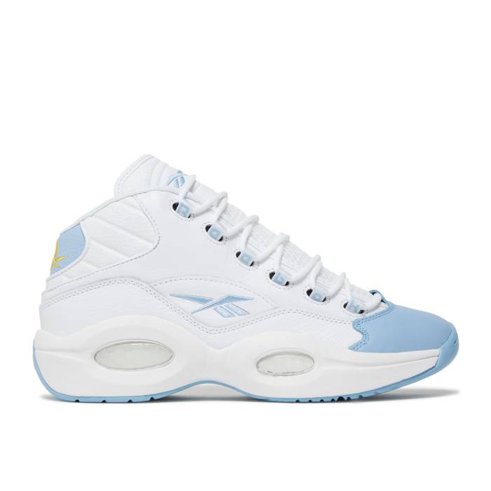 リーボック Reebok 【 Question Mid 'On To The Next' Men Cloud White/Fluid Blue/Toxic Yellow 】 Question クエスチョン ミッド メンズ 白色 ホワイト 青色 ブルー yellow 黄色・イエロー
