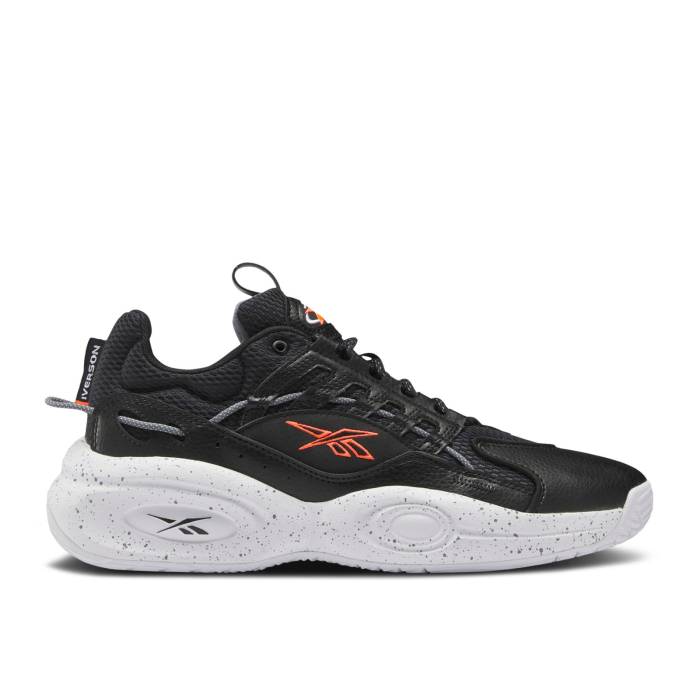 リーボック Reebok 【 Solution Mid Black Orange Flare Men Core Black/Footwear White/Orange Flare 】 ミッド orange 橙・オレンジ メンズ コア 黒色 ブラック 白色 ホワイト orange 橙・オレンジ