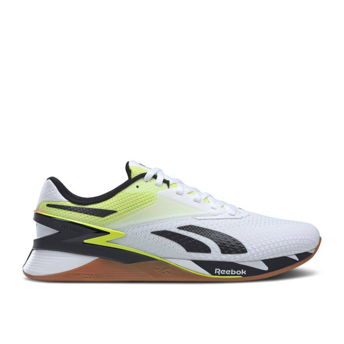 リーボック Reebok 【 Nano X3 \u0027Yellow Orange Mismatched\u0027 Men Footwear White/Orange Flare/Solar Acid Yellow 】 ナノ orange 橙・オレンジ色 メンズ 白いこと 白いこと orange 橙・オレンジ色 yellow 黄味がかった・黄色