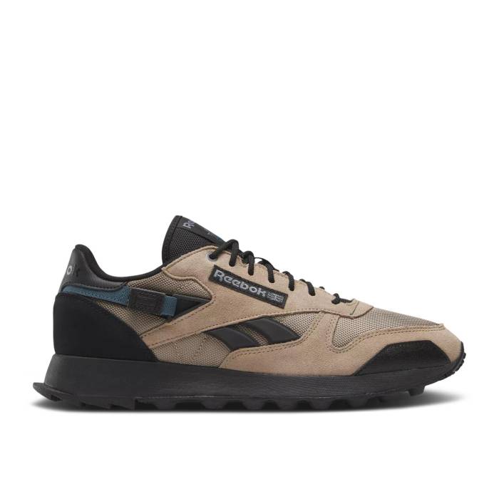 リーボック Reebok 【 Classic Leather \u0027Winterized - Boulder Beige\u0027 Men Boulder Beige/Hoops Blue/Core Black 】 古典派音楽 なめし革 メンズ ベージュ 青味 青み 中核グループ 黒いこと 黒いこと