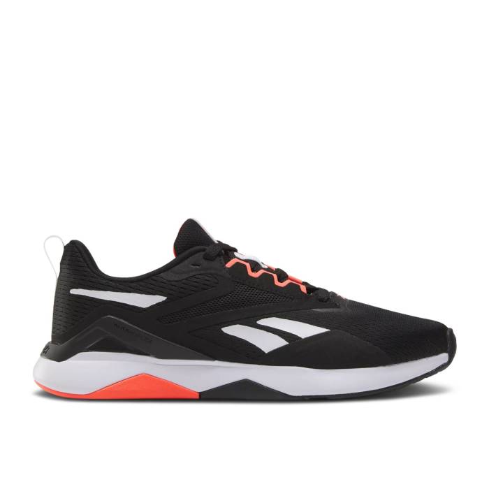 リーボック Reebok 【 Nanoflex Tr 2.0 'Black Orange Flare' Men Core Black/Footwear White/Orange Flare 】 orange 橙・オレンジ メンズ コア 黒色 ブラック 白色 ホワイト orange 橙・オレンジ