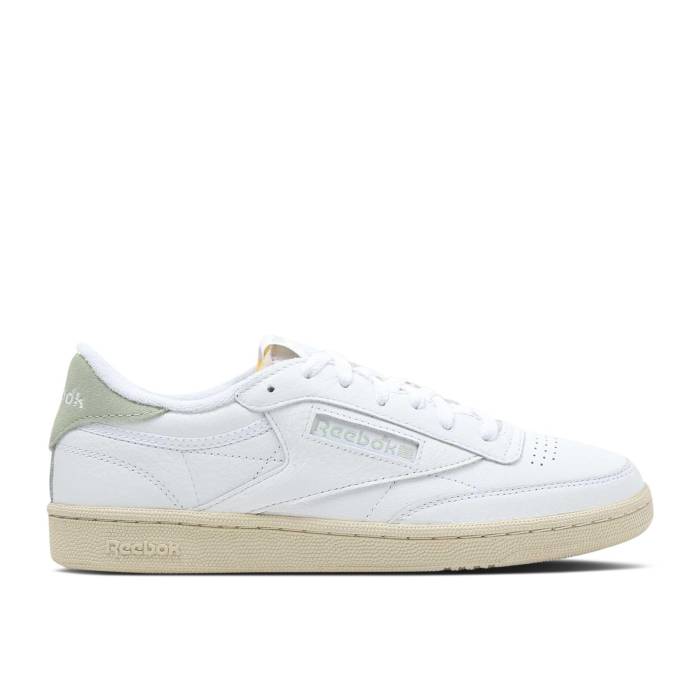 リーボック Reebok 【 Club C 85 Vintage \u0027White Vintage Green\u0027 Men Footwear White/Paper White/Vintage Green 】 野球クラブ vintage ビンテージ・ヴィンテージ メンズ 白いこと 白いこと vintage ビンテージ・ヴィンテージ green 緑 スニーカー-靴-メンズ靴