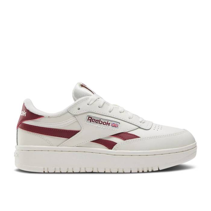 リーボック Reebok 【 Wmns Club C Double Revenge 'Chalk Classic Burgundy' Women Chalk/Chalk/Classic Burgundy 】 クラブ クラシック レディース クラシック ワイン色・バーガンディー