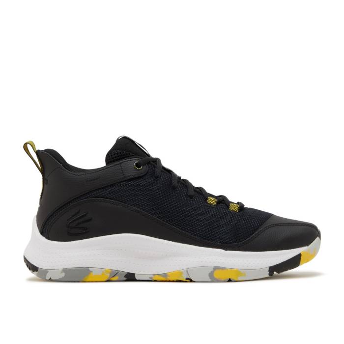 アンダーアーマー Under Armour 【 3Z5 Curry \u0027Black White\u0027 Men Black/White/Yellow/Grey 】 カリー メンズ 黒いこと 黒いこと 白いこと 白いこと yellow 黄味がかった・黄色 薄墨色 薄墨色