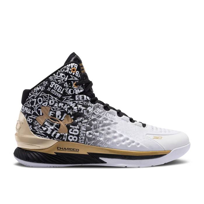 アンダーアーマー Under Armour 【 Curry 1 Retro \u0027Back To Back Mvp\u0027 2021 Men White/Black 】 カリー レトロ メンズ 白いこと 白いこと 黒いこと 黒いこと