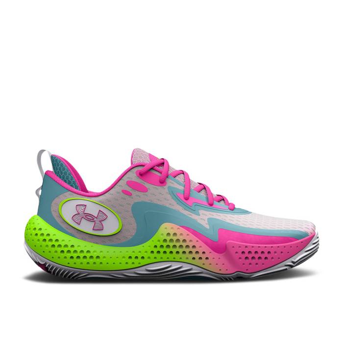 アンダーアーマー Under Armour 【 Spawn 5 White Lime Pink Men White/Still Water 】 ライム メンズ 白色 ホワイト