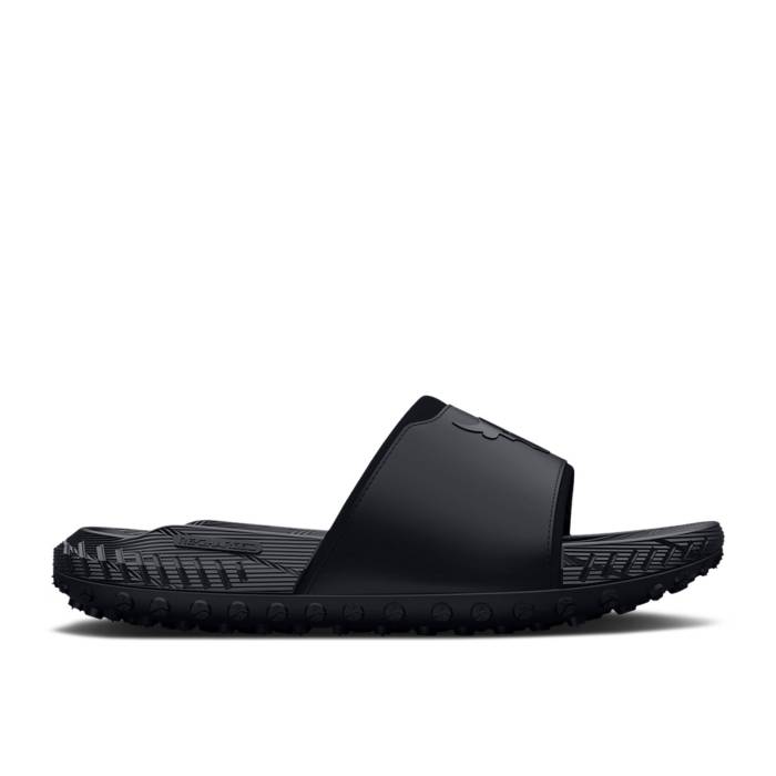 アンダーアーマー Under Armour 【 Project Rock 3 Slide Black Pitch Grey Men Black/Pitch Grey 】 Slide サンダル メンズ 黒色 ブラック 灰色 グレー
