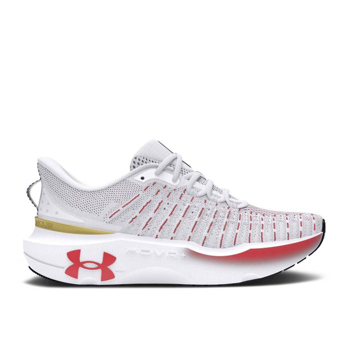 アンダーアーマー Under Armour 【 Wmns Hovr Infinite Elite White Metallic Gold Women White/Black/Metallic Gold 】 エリート レディース 白色 ホワイト 黒色 ブラック ゴールド