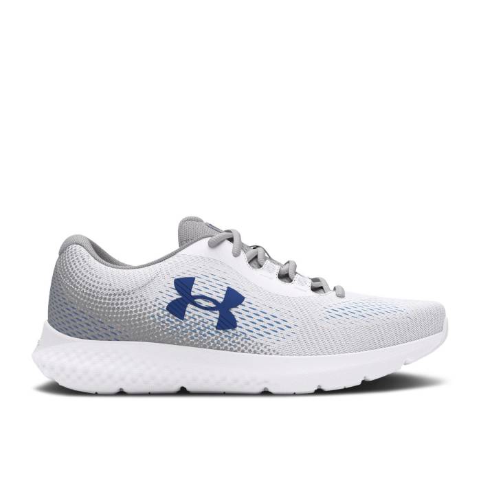 アンダーアーマー Under Armour 【 Wmns Charged Rogue 4 \u0027Mod Grey Tech Blue\u0027 Women White/Mod Grey/Tech Blue 】 薄墨色 薄墨色 テック レディース 白いこと 白いこと 薄墨色 薄墨色 テック 青み 青色