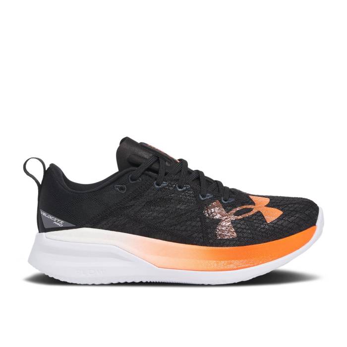 アンダーアーマー Under Armour 【 Flow Velociti Pro \u0027Black Ares Red\u0027 Men Black/Castlerock/Ares Red 】 流れ受け答え 労働者階級 メンズ 黒いこと 黒いこと Red 赤・赤いこと