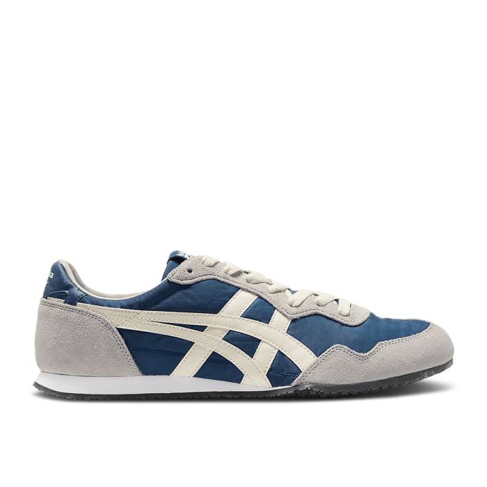 オニツカタイガー Onitsuka Tiger 【 Serrano \u0027Mako Blue Cream\u0027 Men Mako Blue/Cream 】 青み 青色 メンズ 青み 青色 皮膚軟化剤